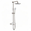 Colonna doccia con soffione e doccetta in acciaio inox 20 x 10 x 150cm