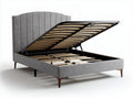 Rete ortopedica con contenitore in tessuto grigio 200 x 160 x 100cm